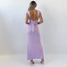 Load image into Gallery viewer, Slim Sleeveless Slit Dress With Back Tie Design Fashion Temperament Dresses For Women Clothing