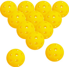 Load image into Gallery viewer, 12pcs Pack USAPA Outdoor Pickleball Balls 40 Holes Training Tournament Pickleball Accessories 74mm Standard Pickle Ball