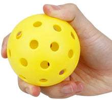 Load image into Gallery viewer, 12pcs Pack USAPA Outdoor Pickleball Balls 40 Holes Training Tournament Pickleball Accessories 74mm Standard Pickle Ball