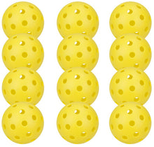 Load image into Gallery viewer, 12pcs Pack USAPA Outdoor Pickleball Balls 40 Holes Training Tournament Pickleball Accessories 74mm Standard Pickle Ball
