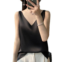 Load image into Gallery viewer, Sling Vest Inner Match Satin Silky Base Loose Sleeveless Top