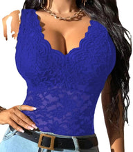 Load image into Gallery viewer, European And American Women's Wear Black Sexy Lace Top