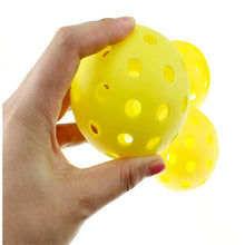 Load image into Gallery viewer, 12pcs Pack USAPA Outdoor Pickleball Balls 40 Holes Training Tournament Pickleball Accessories 74mm Standard Pickle Ball