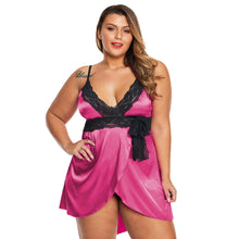 Load image into Gallery viewer, Plus Size Sexy Lingerie Homewear Women's Lace Lace Pajamas For Fat Girls