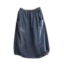 Load image into Gallery viewer, Vintage Denim Skirt Women's Elegant Long Dress Loose Skirt Women's