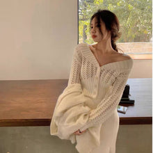 Load image into Gallery viewer, Sexy Outer Wear Hollow Sweater Women