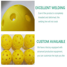 Load image into Gallery viewer, 12pcs Pack USAPA Outdoor Pickleball Balls 40 Holes Training Tournament Pickleball Accessories 74mm Standard Pickle Ball