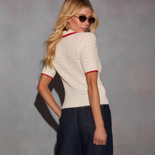 Load image into Gallery viewer, European And American Women's New Fashion Casual Contrast Color Pocket Outer Slim Fit Inner Wear Sweater