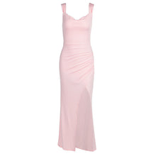 Load image into Gallery viewer, Slim Sleeveless Slit Dress With Back Tie Design Fashion Temperament Dresses For Women Clothing