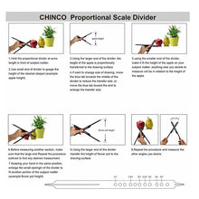 Load image into Gallery viewer, 10 Inches Proportional Scale Divider Drawing Tool for Artists Adjustable Plastic PUO88