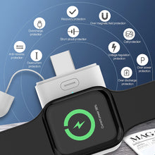 Load image into Gallery viewer, 1000mAh Wireless Charger Mini Power Bank For i watch 123456 Magnetic Portable Powerbank Thin External Battery For Apple Watch