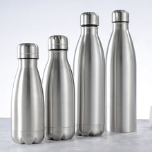 Load image into Gallery viewer, 1000ml Sports Stainless Steel Water Bottle Single Wall Hot Cold Water Cola Bottle Insulated Vacuum Flask for Kids School
