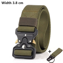 Load image into Gallery viewer, 125-140long big size Belt Male Tactical military Canvas Belt Outdoor Tactical Belt men's Military Nylon Belts Army ceinture hom
