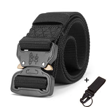 Load image into Gallery viewer, 125-140long big size Belt Male Tactical military Canvas Belt Outdoor Tactical Belt men's Military Nylon Belts Army ceinture hom