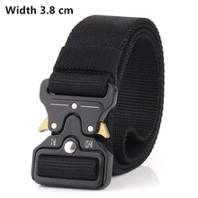 Load image into Gallery viewer, 125-140long big size Belt Male Tactical military Canvas Belt Outdoor Tactical Belt men's Military Nylon Belts Army ceinture hom