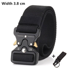 Load image into Gallery viewer, 125-140long big size Belt Male Tactical military Canvas Belt Outdoor Tactical Belt men's Military Nylon Belts Army ceinture hom