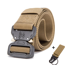 Load image into Gallery viewer, 125-140long big size Belt Male Tactical military Canvas Belt Outdoor Tactical Belt men's Military Nylon Belts Army ceinture hom