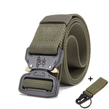 Load image into Gallery viewer, 125-140long big size Belt Male Tactical military Canvas Belt Outdoor Tactical Belt men's Military Nylon Belts Army ceinture hom