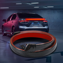Load image into Gallery viewer, 130cm Car Trunk Tail Brake Lights Carbon Fiber 12V LED High Rear Additional Stop Light Multifunction Turn Signal Running Lamp