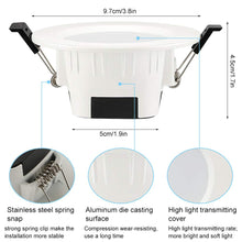 Load image into Gallery viewer, 16 Colors Spot Led Smart Downlight RGB/WW/CW LED Ceiling Round Downlight Led Downlight Bluetooth APP Control Smart Light