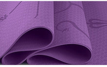Load image into Gallery viewer, 1830*610*6mm TPE Yoga Mat with Position Line Non Slip Carpet Mat For Beginner Environmental Fitness Gymnastics Mats