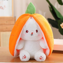 Load image into Gallery viewer, 18cm Cosplay Strawberry Carrot Rabbit Plush Toy Stuffed Creative Bag into Fruit Transform Baby Cuddly Bunny Plushie Doll For Kid