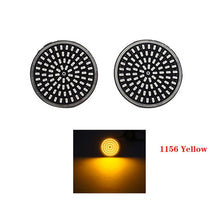Load image into Gallery viewer, 1Pair Motorcycle Led Turn Signals Kit for Harley Road Glide Touring Sportster with 1156 1157 Base White/Amber Led Turn Signal