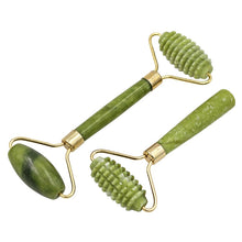 Load image into Gallery viewer, 1pc 4 Sizes Facial Massage Roller Plate Double/Single Heads Jade Stone Massager Eye Face Neck Thin Lift Relax Slimming Tools