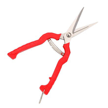 Load image into Gallery viewer, Homsuns Gardening Hand Pruner 6.5" Garden Scissors Ergonomic Pruning Shears Pofessional Micro-Tip Pruning Snips Leaf Trimmer Straight Pruning Shears Florist