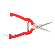 Load image into Gallery viewer, Homsuns Gardening Hand Pruner 6.5" Garden Scissors Ergonomic Pruning Shears Pofessional Micro-Tip Pruning Snips Leaf Trimmer Straight Pruning Shears Florist