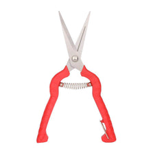 Load image into Gallery viewer, Homsuns Gardening Hand Pruner 6.5" Garden Scissors Ergonomic Pruning Shears Pofessional Micro-Tip Pruning Snips Leaf Trimmer Straight Pruning Shears Florist