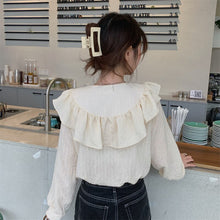 Load image into Gallery viewer, 2021 Autumn Casual Elegant Blouse Women Office Lady Korean Fashion Sweet Shirts Long Sleeve High Street France Designer Clothing