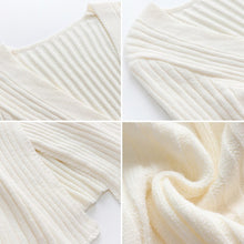 Load image into Gallery viewer, 2021 Autumn Winter Oversized Cross Sweaters Ladies Elegant Knitted Pullovers Female Knitwear Sexy White V Neck Sweater Women