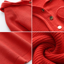 Load image into Gallery viewer, 2021 New Autumn Winter Hooded Women Sweater Tops Korean Loose Pullovers Sweaters Knitwear Solid Color Casual Female Sweater Coat