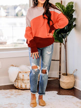Load image into Gallery viewer, 2021 New Autumn Winter Long Sleeve Striped Sweater Pullovers Women Loose Oversized O-Neck Knitted Warm Sweaters Jumper Mujer