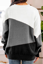 Load image into Gallery viewer, 2021 New Autumn Winter Long Sleeve Striped Sweater Pullovers Women Loose Oversized O-Neck Knitted Warm Sweaters Jumper Mujer