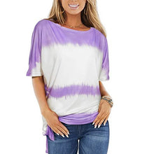 Load image into Gallery viewer, 2021 Short Sleeve T-shirts Women Tie-dye O-neck Tees Teens Womens Harajuku High Street Ulzzang Tops