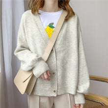 Load image into Gallery viewer, 2021 Winter Women Cardigans Cashmere Sweater Knitted Jacket Girls Korean Chic Tops Woman's Sweaters jersey knit Cardigans
