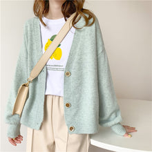 Load image into Gallery viewer, 2021 Winter Women Cardigans Cashmere Sweater Knitted Jacket Girls Korean Chic Tops Woman's Sweaters jersey knit Cardigans