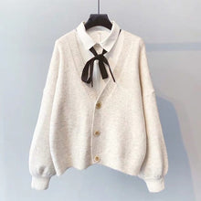 Load image into Gallery viewer, 2021 Winter Women Cardigans Cashmere Sweater Knitted Jacket Girls Korean Chic Tops Woman's Sweaters jersey knit Cardigans