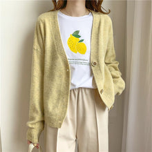 Load image into Gallery viewer, 2021 Winter Women Cardigans Cashmere Sweater Knitted Jacket Girls Korean Chic Tops Woman's Sweaters jersey knit Cardigans