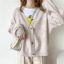 Load image into Gallery viewer, 2021 Winter Women Cardigans Cashmere Sweater Knitted Jacket Girls Korean Chic Tops Woman's Sweaters jersey knit Cardigans