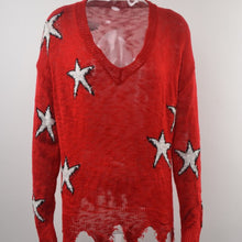 Load image into Gallery viewer, 2021  Women Red Knitted Thin Sweater Fashion Oversized Pullovers Ladies Autumn Winter Loose Sweaters Korean Jumpers Sueter Mujer