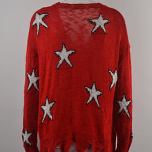 Load image into Gallery viewer, 2021  Women Red Knitted Thin Sweater Fashion Oversized Pullovers Ladies Autumn Winter Loose Sweaters Korean Jumpers Sueter Mujer