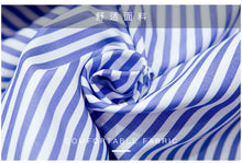 Load image into Gallery viewer, 2022 Designed Chic Tops Long Sleeve Vintage Striped Shirts Fall Femme O-neck Fashion Fake Two Piece Spring Blouses Women