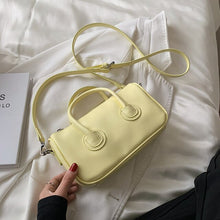 Load image into Gallery viewer, 2022 Luxury Brand Small PU Leather Crossbody Bags with Short Handle Long Belt Design Shoulder Purses and Handbags Kawaii Totes