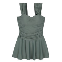 Load image into Gallery viewer, 2023 Korean One Piece Swimsuit Female Women Swimwear Sexy Monokini Summer Solid Bathing Suit Swimming Suits Swimskirt