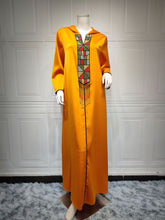 Load image into Gallery viewer, Abaya Dubai Turkey Islam Muslim Arabic Long Hijab Dress Kaftan Robe Musulmane Djellaba Femme Abayas For Women Caftan Marocain
