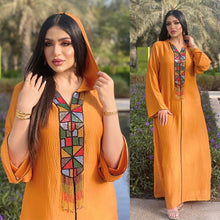 Load image into Gallery viewer, Abaya Dubai Turkey Islam Muslim Arabic Long Hijab Dress Kaftan Robe Musulmane Djellaba Femme Abayas For Women Caftan Marocain
