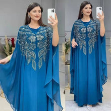 Load image into Gallery viewer, Abayas For Women Dubai Luxury 2022 Chiffon Boubou Muslim Fashion Dress Caftan Marocain Wedding Party Occasions Djellaba Femme